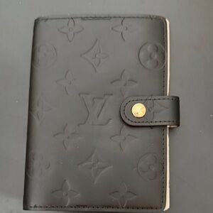 Louis Vuitton Black Embossed Monogram Cover